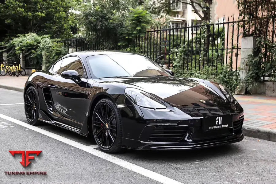 PORSCHE 718 CAYMAN & BOXSTER BKSS STYLE CARBON FIBER FRONT LIP BSD
