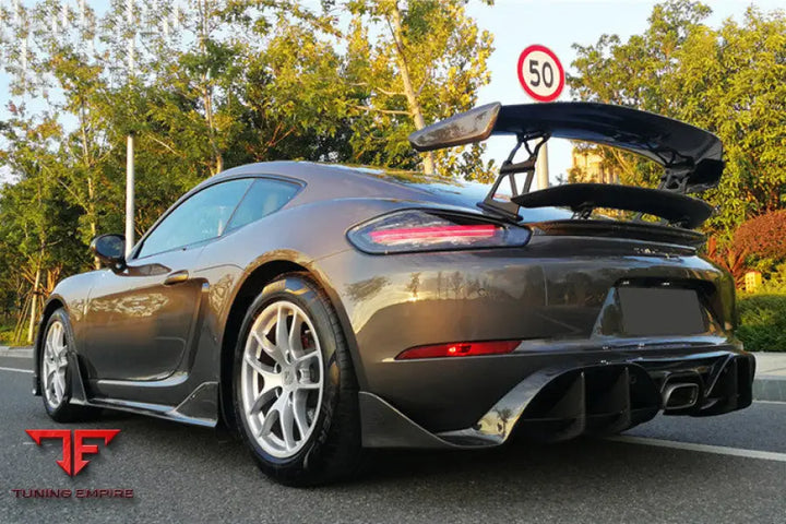 PORSCHE 718 CAYMAN & BOXSTER BKSS STYLE CARBON FIBER TRUNK SPOILER BSD