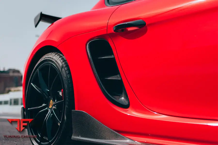 PORSCHE 718 CAYMAN & BOXSTER CARBON FIBER SIDE AIR VENTS BSD