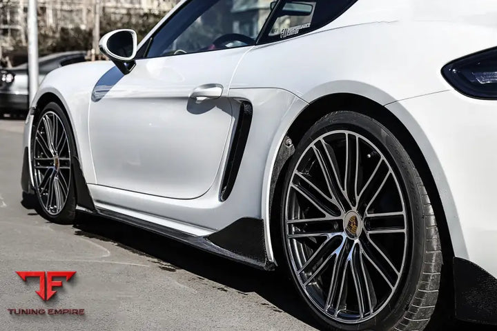PORSCHE 718 CAYMAN & BOXSTER CARBON FIBER SIDE AIR VENTS BSD