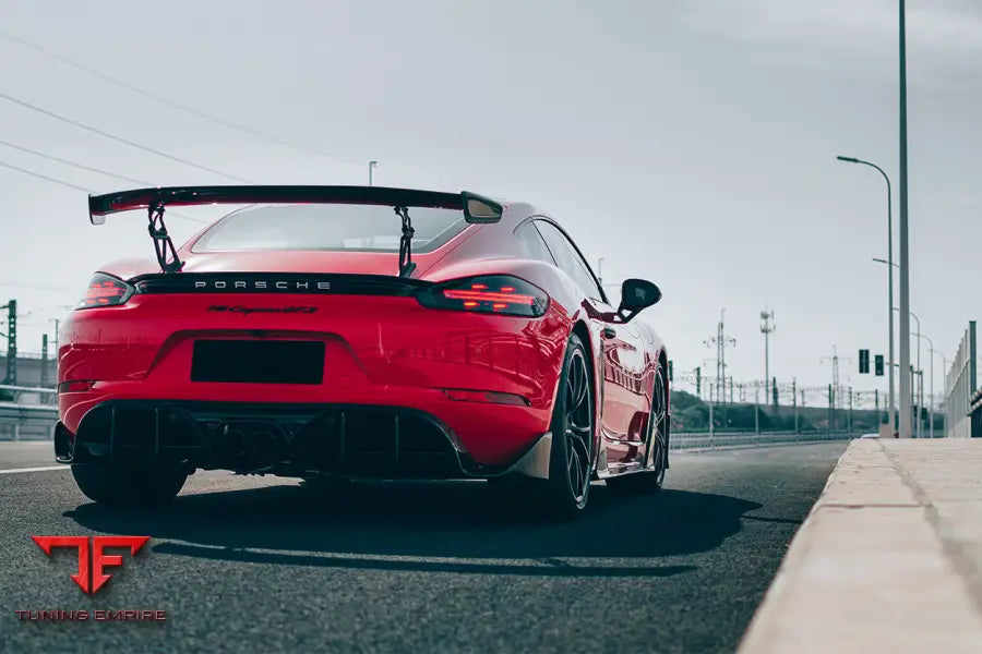 PORSCHE 718 CAYMAN & BOXSTER STUTTMATE CARBON FIBER REAR DIFFUSER BSD