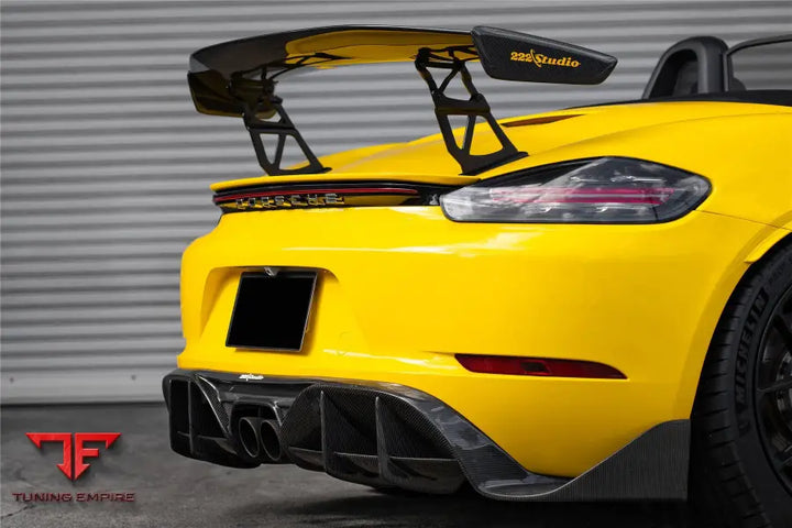 PORSCHE 718 CAYMAN & BOXSTER STUTTMATE CARBON FIBER REAR DIFFUSER BSD