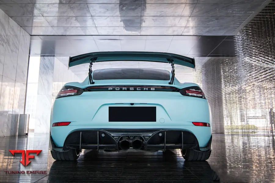 PORSCHE 718 CAYMAN & BOXSTER STUTTMATE CARBON FIBER REAR DIFFUSER BSD