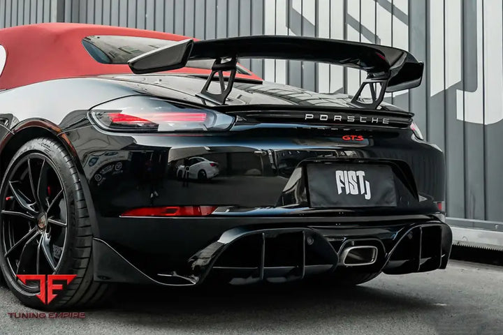 PORSCHE 718 CAYMAN & BOXSTER STUTTMATE CARBON FIBER REAR DIFFUSER BSD