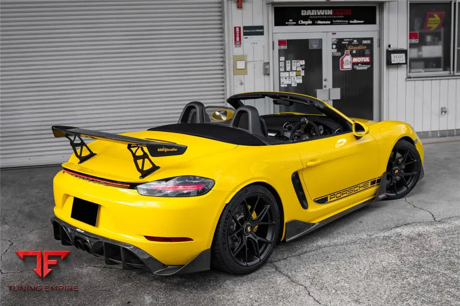 PORSCHE 718 CAYMAN & BOXSTER STUTTMATE CARBON FIBER SIDE SKIRTS BSD