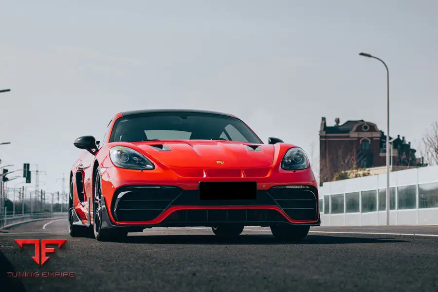 PORSCHE 718 CAYMAN & BOXSTER STUTTMATE PART CARBON FIBER FRONT BUMPER BSD