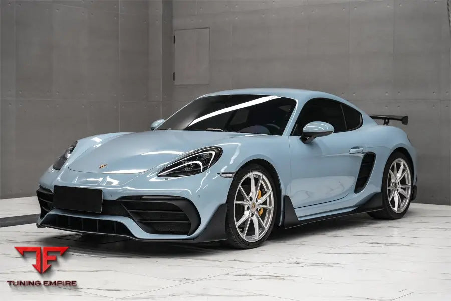 PORSCHE 718 CAYMAN & BOXSTER STUTTMATE PART CARBON FIBER FRONT BUMPER WITH ACC HOLE BSD