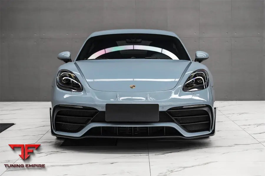 PORSCHE 718 CAYMAN & BOXSTER STUTTMATE PART CARBON FIBER FRONT BUMPER WITH ACC HOLE BSD
