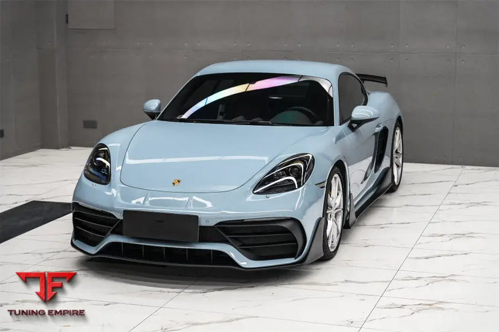 PORSCHE 718 CAYMAN & BOXSTER STUTTMATE PART CARBON FIBER FRONT BUMPER WITH ACC HOLE BSD