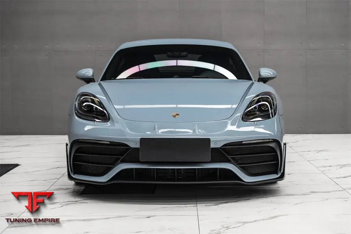 PORSCHE 718 CAYMAN & BOXSTER STUTTMATE PART CARBON FIBER FRONT BUMPER WITH ACC HOLE BSD