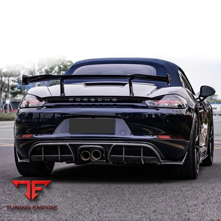 PORSCHE 718 CAYMAN BOXTER 2016 + FORZA DRY CARBON REAR SPOILER