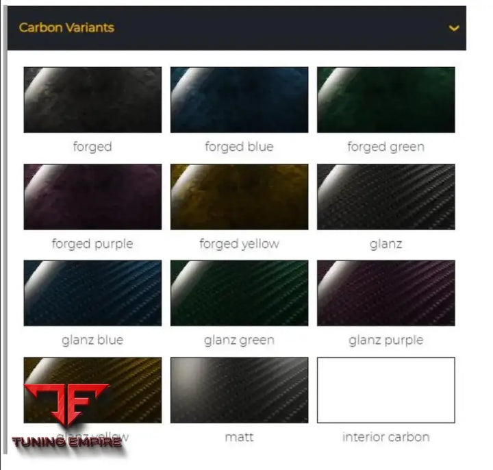 PORSCHE 718 CAYMAN GT4 CARBON FIBER PARTS