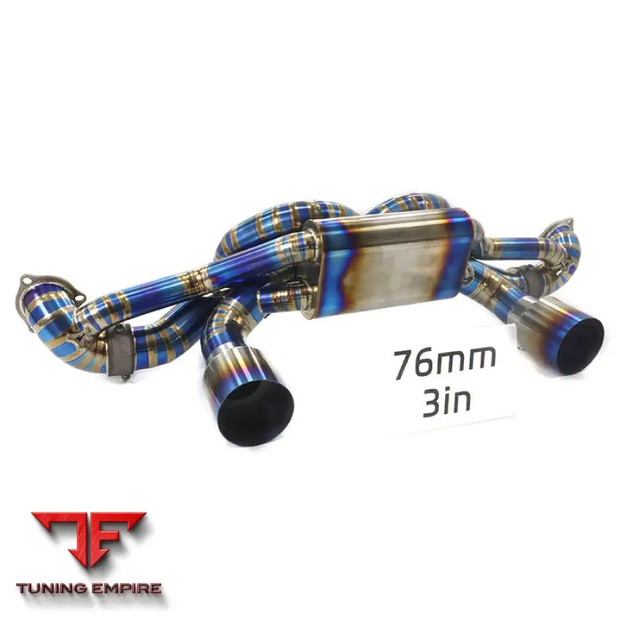 PORSCHE 718 CAYMAN GT4 RS 4.0L VALVETRONIC TITANIUM PIPE CATBACK RAZOR EXHAUST WITH MUFFLER VALVE