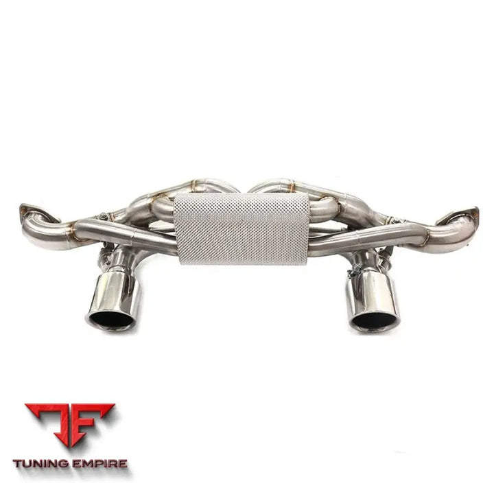 PORSCHE 718 CAYMAN GT4 RS 4.0T STAINLESS STEEL CATBACK RAZOR EXHAUST WITH MUFFLER VALVE