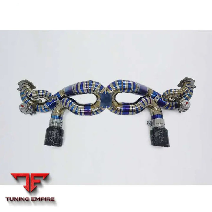 PORSCHE 718 CAYMAN GTS/GT4/SPYDER 4.0T TITANIUM CATBACK RAZOR EXHAUST WITH MUFFLER VALVE