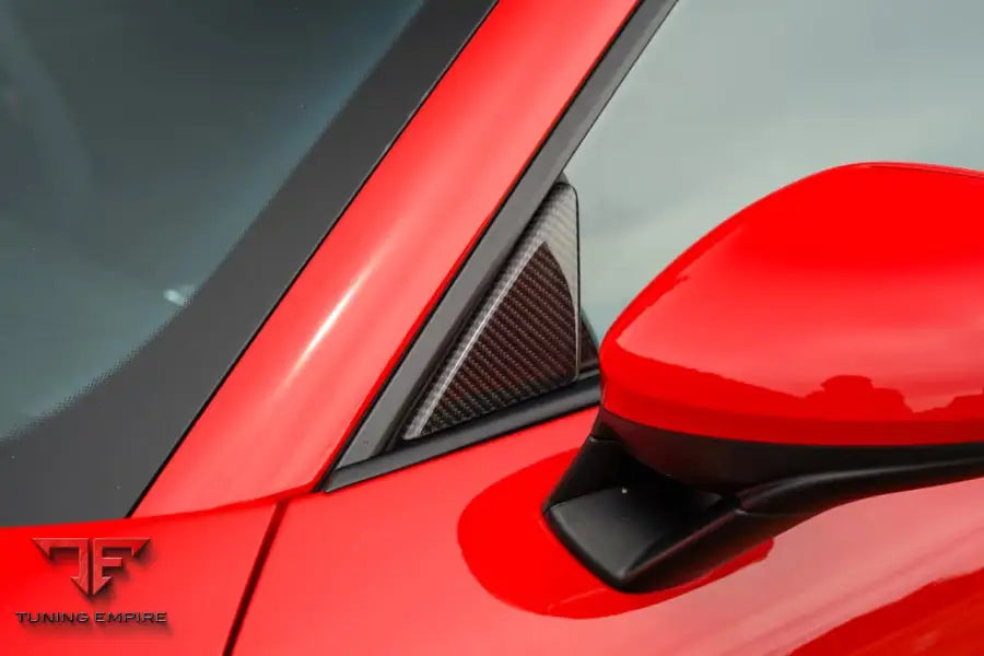Porsche 718 GT4 carbon door triangle fitted