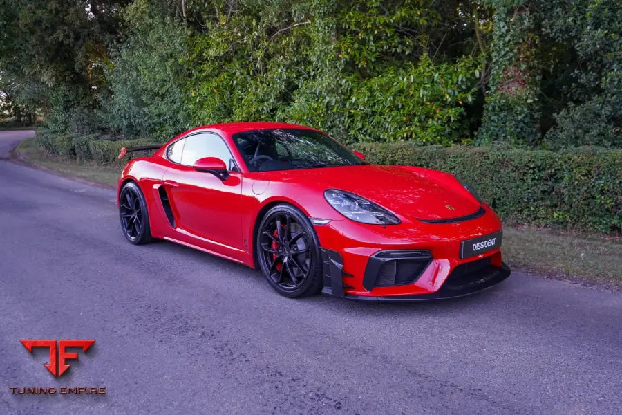 Porsche 718 GT4 track air curtain diveplane