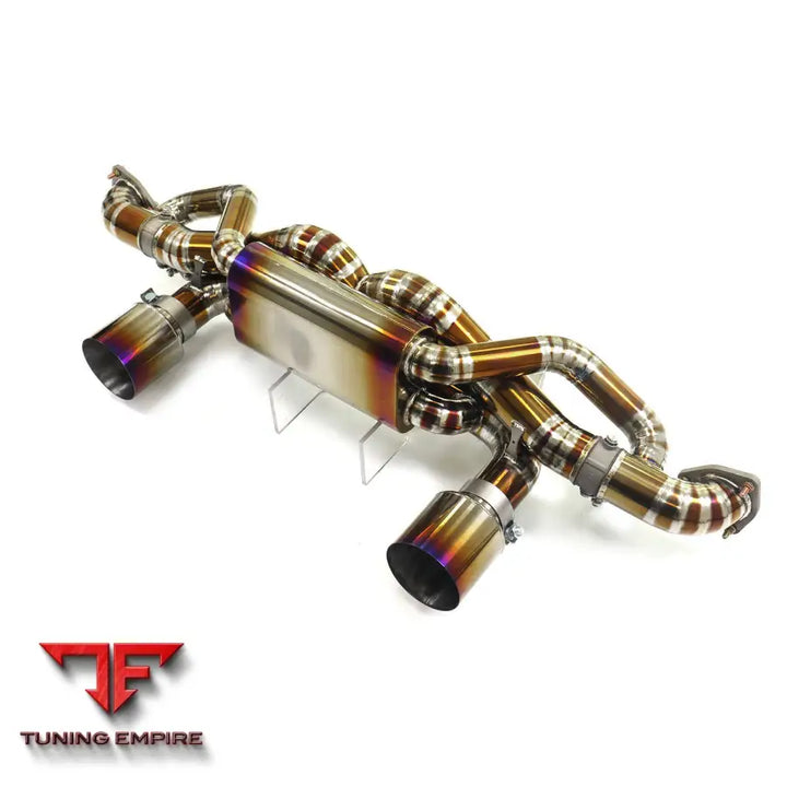 PORSCHE 718 GT4 RS 4.0L TITANIUM CATBACK RAZOR EXHAUST WITH MUFFLER VALVE