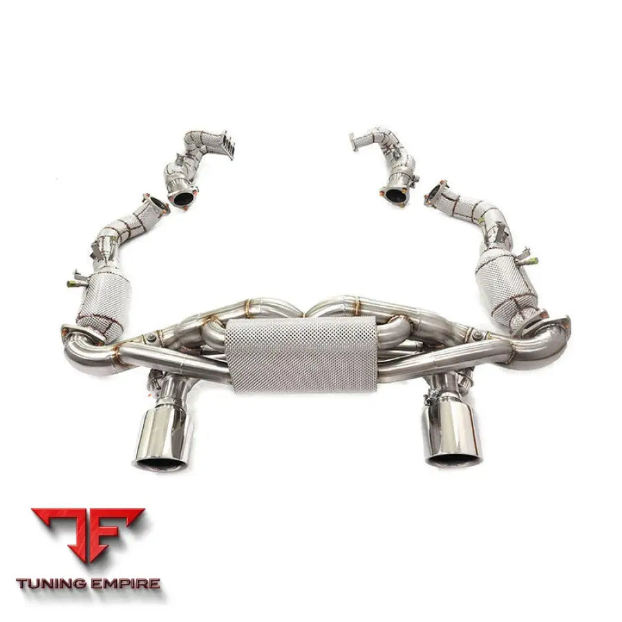 PORSCHE 718 GT4 RS 4.0T STAINLESS STEEL HEADER CATBACK RAZOR EXHAUST DOWNPIPE WITH MUFFLER VALVE