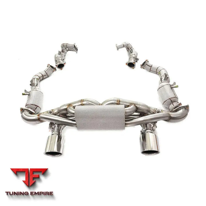 PORSCHE 718 GT4 RS 4.0T STAINLESS STEEL HEADER CATBACK RAZOR EXHAUST DOWNPIPE WITH MUFFLER VALVE