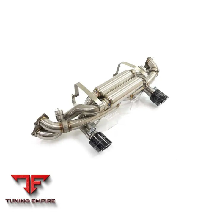 PORSCHE 718 GT4 STAINLESS STEEL CATBACK RAZOR EXHAUST WITH MUFFLER VALVE