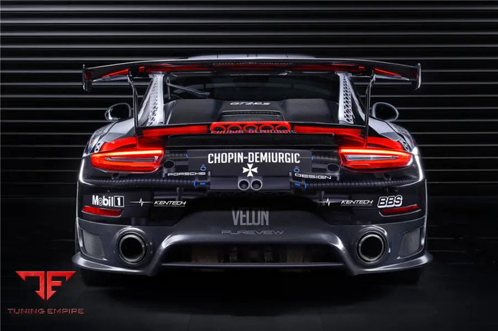 PORSCHE 911 / 991.2 CARRERA & S GT2RS STYLE PARTIAL CARBON FIBER REAR BUMPER BSD