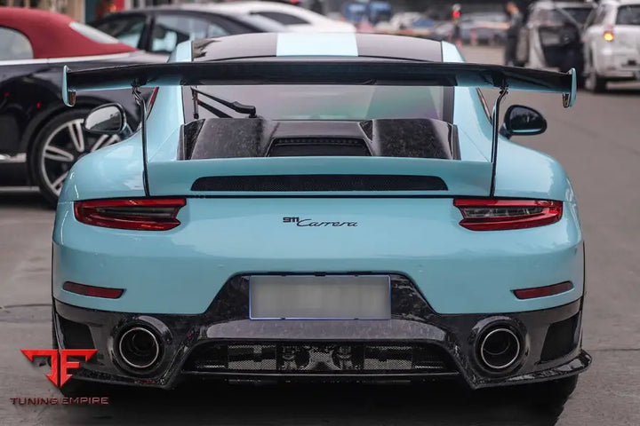 PORSCHE 911 / 991.2 CARRERA & S GT2RS STYLE PARTIAL CARBON FIBER REAR BUMPER BSD