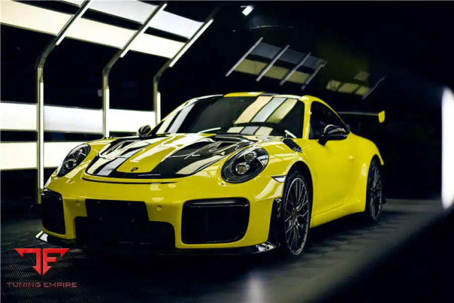 PORSCHE 911 / 991.2 CARRERA & TARGA 4 & 4S GT2RS STYLE PARTIAL CARBON FIBER FRONT BUMPER BSD