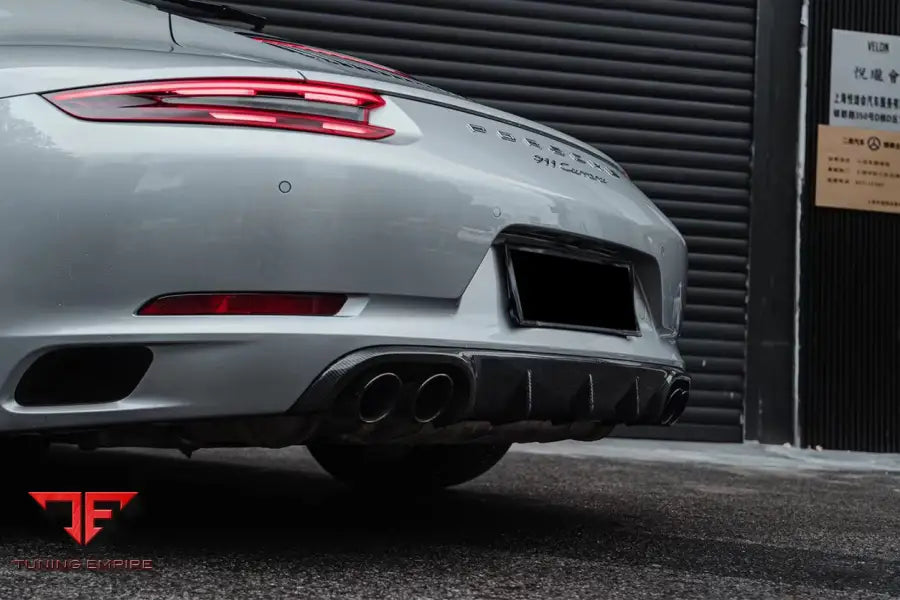 PORSCHE 911 / 991.2 CARRERATARGAS4SGTS OD STYLE QUAD EXHAUST REAR LIP BSD