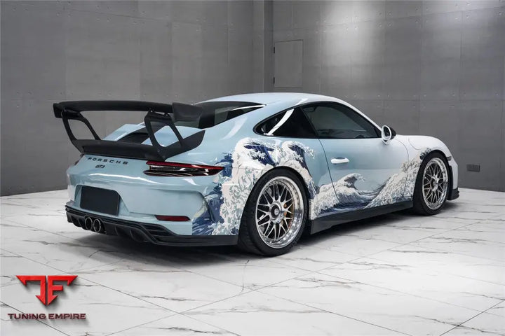 PORSCHE 911 / 991.2 GT3 ONLY BKSS STYLE CARBON FIBER REAR LIP DIFFUSER BSD