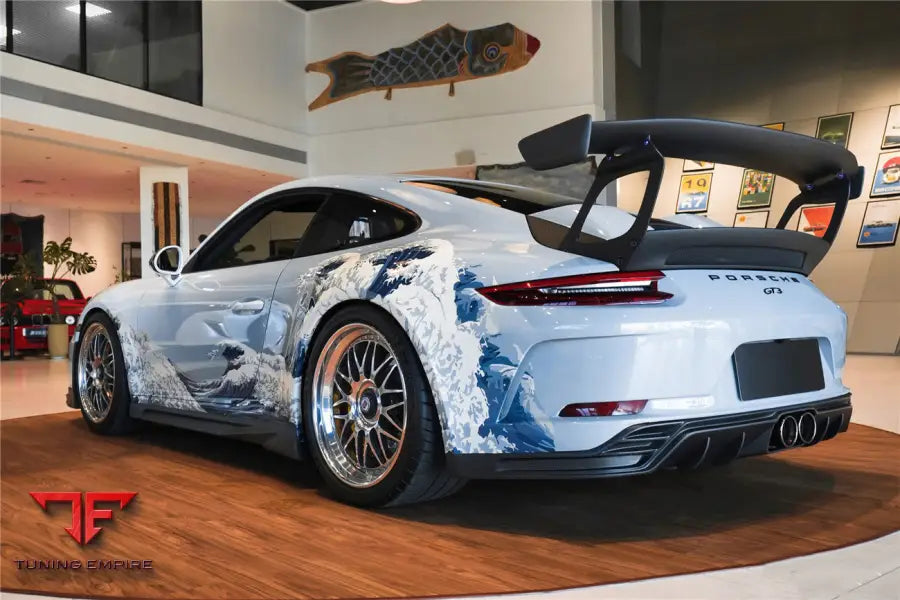PORSCHE 911 / 991.2 GT3 ONLY BKSS STYLE CARBON FIBER REAR LIP DIFFUSER BSD