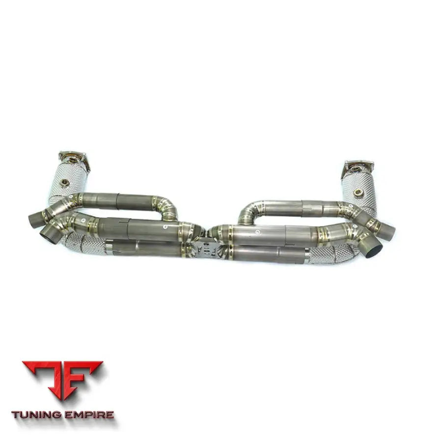 PORSCHE 911 991.2 TURBO 3.8 TITANIUM CATBACK RAZOR EXHAUST WITH MUFFLER VALVE