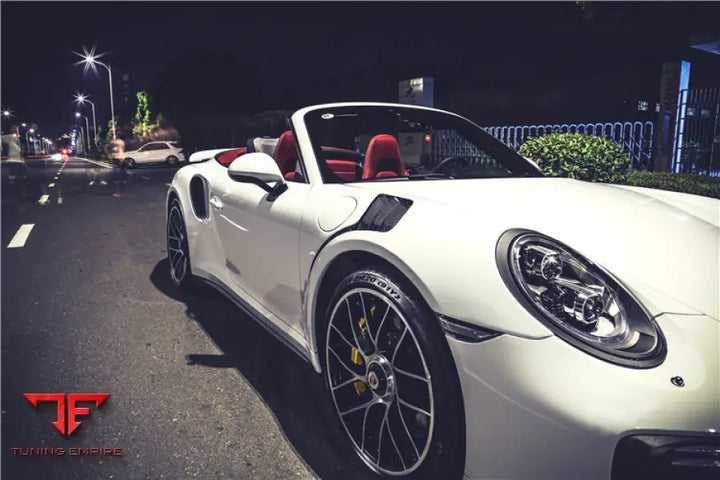 PORSCHE 911 / 991.2 TURBOS GT3RS STYLE PARTIAL CARBON FIBER FENDER BSD