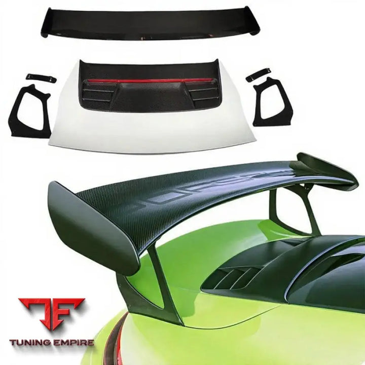 PORSCHE 911 991 GT3 RS STYLE DRY CARBON FIBER SPOILER REAR TRUNK WING