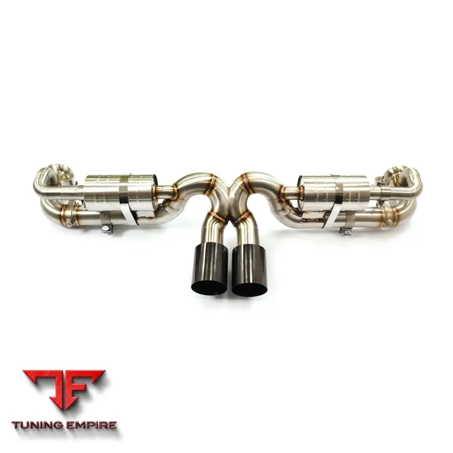 PORSCHE 911 991 GT3 STAINLESS STEEL CATBACK RAZOR EXHAUST WITH MUFFLER VALVE