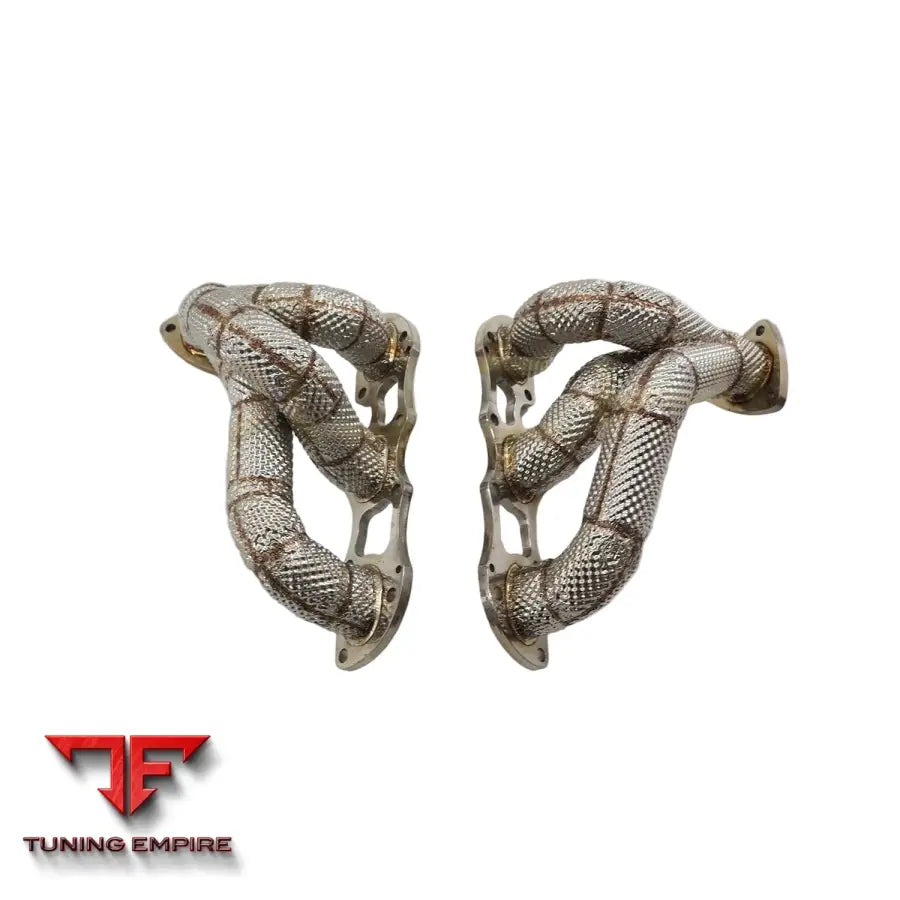 PORSCHE 911 991 STAINLESS STEEL HEADER RAZOR EXHAUST WITH HEAT SHIELD