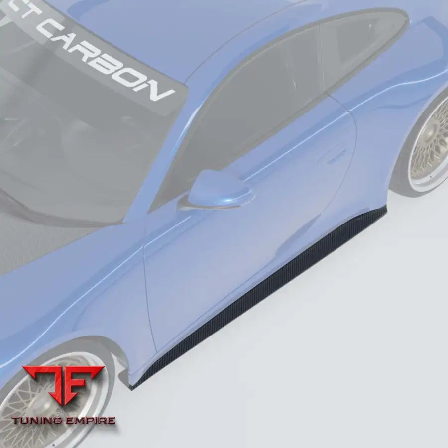 PORSCHE 911 (992.1 & 992.2) CARRERA, GTS, TARGA, GT3 2019+ CARBON FIBRE SIDE SKIRTS - CT CARBON
