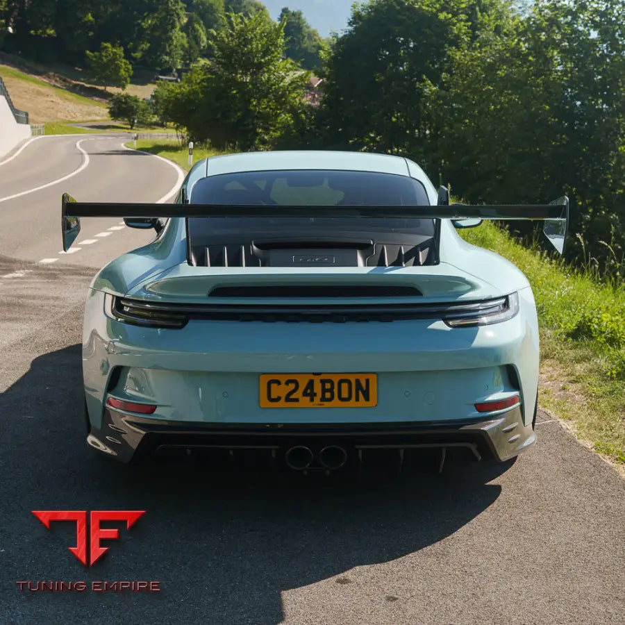PORSCHE 911 992.1 GT3 2022-2024 CARBON FIBRE WING WITH RISERS - CT CARBON