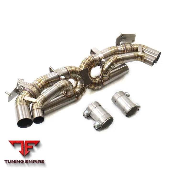 PORSCHE 911 992 3.0T TITANIUM CATBACK RAZOR EXHAUST WITH MUFFLER VALVE