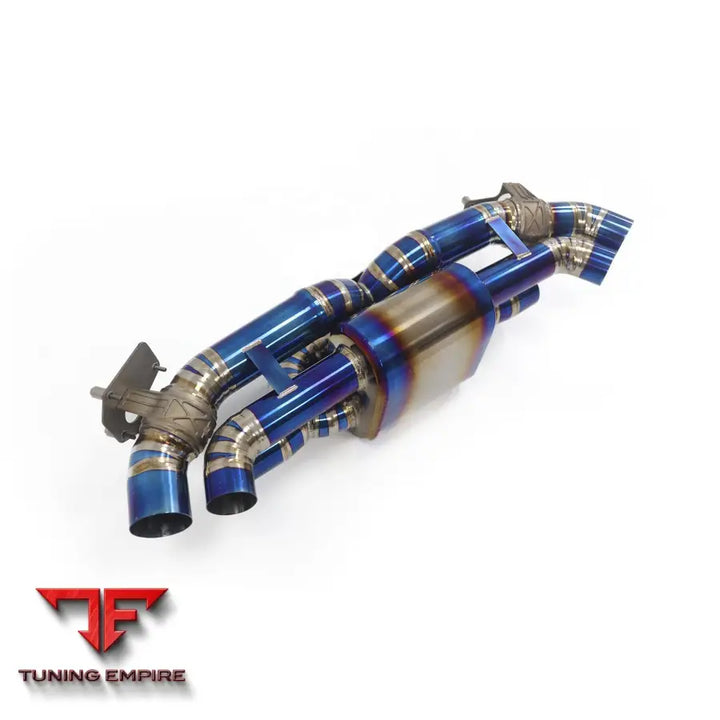 PORSCHE 911 992 3.0T TITANIUM CATBACK RAZOR EXHAUST WITHOUT MIDDLE PIPE