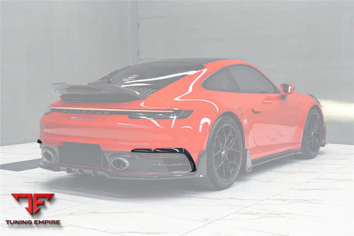 PORSCHE 911 992 CARRERA & 4 & 4S & TARGA & CABRIOLET BKSSII STYLE REAR BUMPER VENT TRIMS BSD