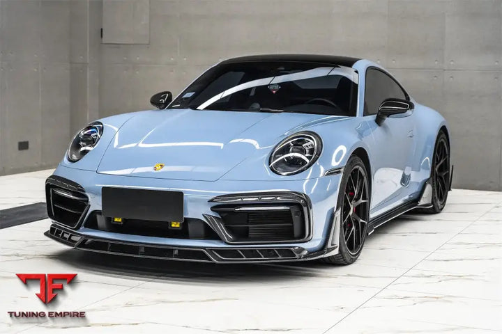 PORSCHE 911 / 992 CARRERA & 4 & 4S & TARGA & CABRIOLET SD-SPORT DESIGN MODEL BKSSII STYLE FRONT BUMPER LIP SPLITTER BSD