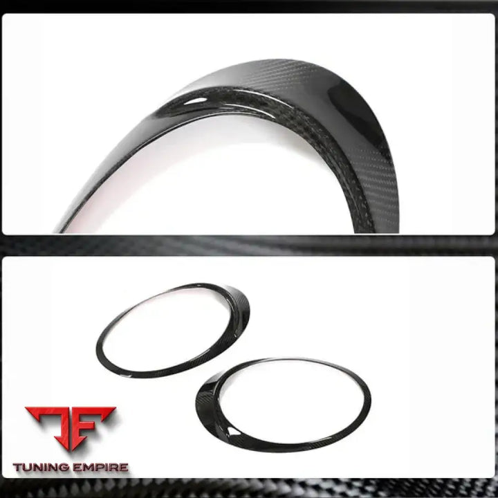 PORSCHE 911 992 CARRERA 4 GTS TURBO S CARBON FIBER HEADLIGHT EYEBROWS LAMP EYELIDS 2019 + Y