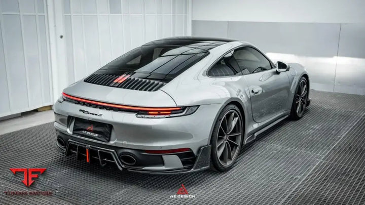 PORSCHE 911 992 CARRERA 4 S 4S 2020-ON AE REAR DIFFUSER & CANARDS - Rear Diffuser