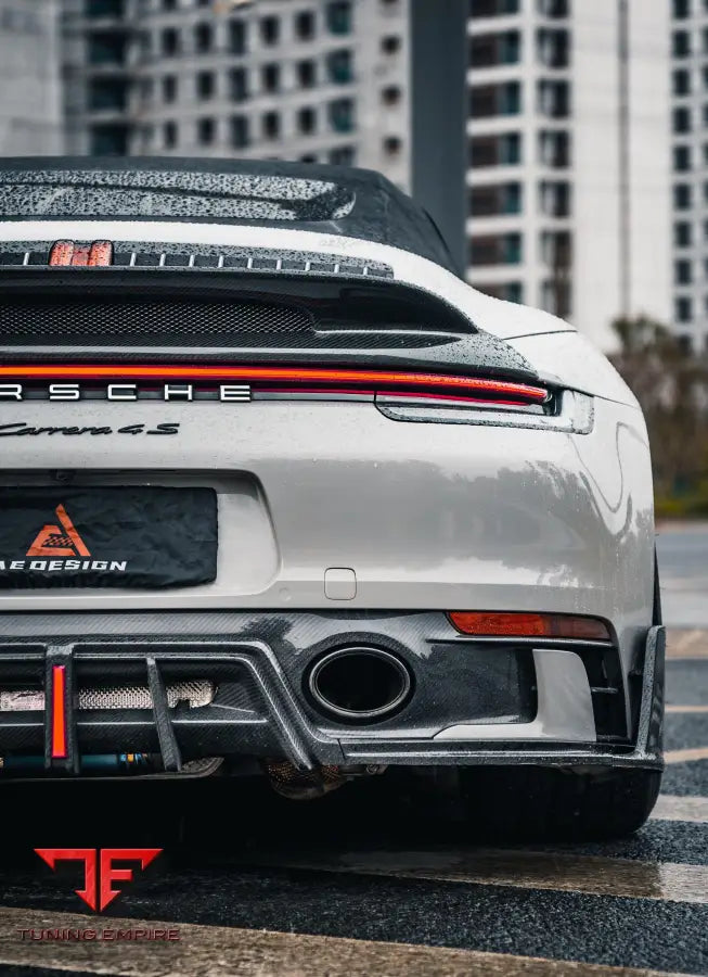 PORSCHE 911 992 CARRERA 4 S 4S 2020-ON AE REAR DIFFUSER & CANARDS - Rear Diffuser