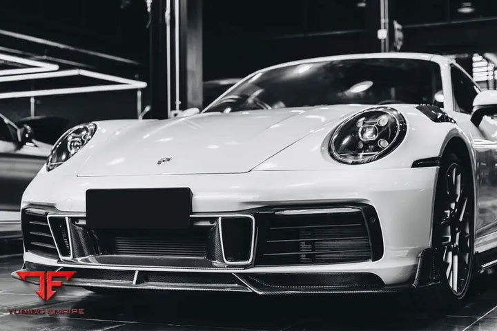 PORSCHE 911 / 992 CARRERA S & 4 & 4S & TARGA & CABRIOLET BKSS STYLE FRONT MIDDLE LIP BSD