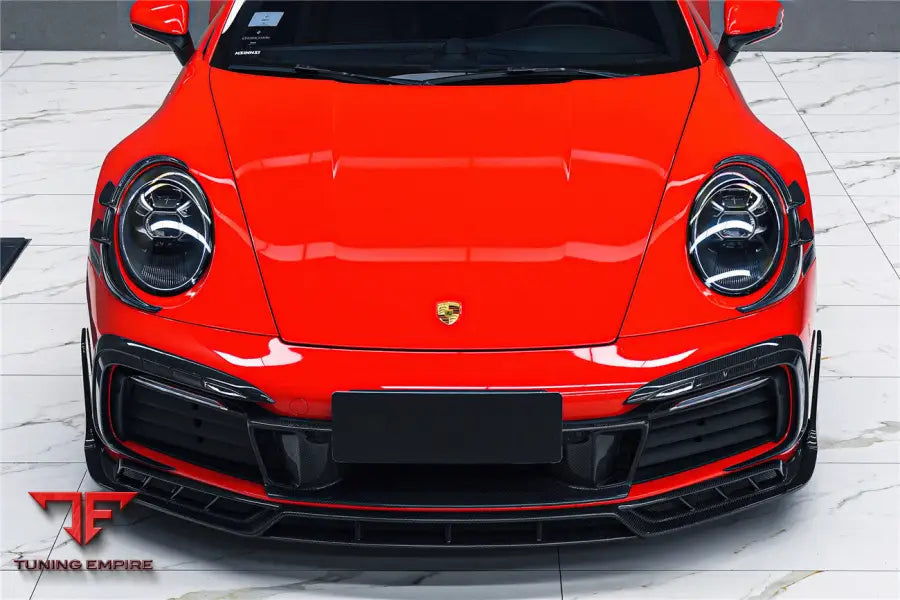 PORSCHE 911 / 992 CARRERA & S & 4 & 4S & TARGA & CABRIOLET BKSSII STYLE FRONT BUMPER LIP SPLITTER BSD