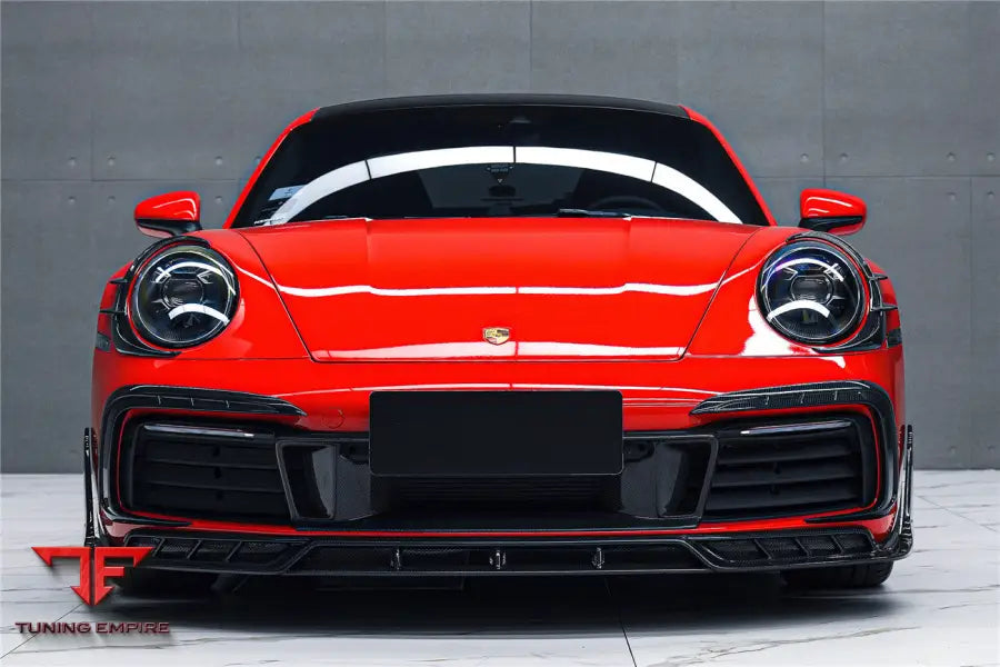 PORSCHE 911 / 992 CARRERA & S & 4 & 4S & TARGA & CABRIOLET BKSSII STYLE FRONT BUMPER LIP SPLITTER BSD