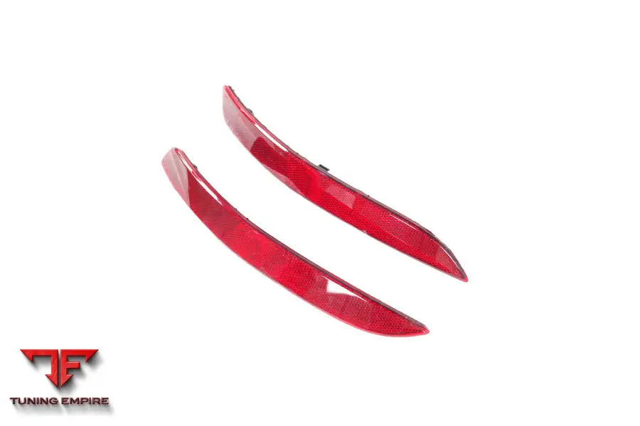 PORSCHE 911 / 992 CARRERA & S & 4 & 4S & TARGA & CABRIOLET GT3 STYLE REAR BUMPER RED REFLECTOR PANELS BSD