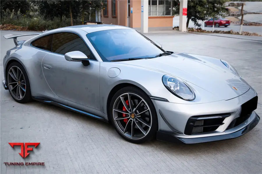 PORSCHE 911 / 992 CARRERA & S & 4 & 4S & TARGA & CABRIOLET WP STYLE DRY CARBON FIBER SIDE SKIRTS BSD